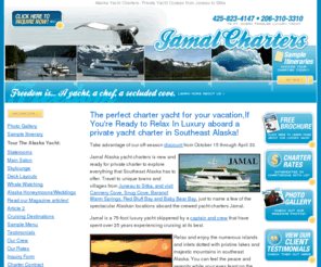 yachtchartersalaska.com: Alaska Yacht Charters - Luxury Private Cruises in Southeast Alaska Jamal Charters
Alaska yacht charters Jamal is a 75-foot crewed luxury yacht charters in southeast Alaska. Luxury travel in southeast Alaska.