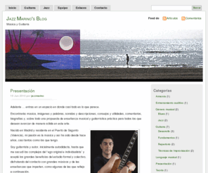 jazzmarino.com: Jazz Marino's Blog - Música, Guitarra, Armonía y Jazz. Clases a domicilio en Sagunto - Valencia
Música, Guitarra y Jazz en Sagunto - Valencia. Clases a domicilio de guitarra y armonía