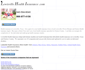 lewisvillehealthinsurance.com: Health Insurance for resident in Lewisville, Texas
Online Health Insurance Quotes in Texas