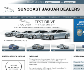 suncoastjaguar.com: Find a New or Used Jaguar in Tampa, Suncoast Jaguar Dealers
Browse for a new or used Jaguar in Suncoast area, find a Jaguar dealer and view the latest Jaguar specials. Choose from the new 2011 XF, XJ, XK Coupe, and  XK Convertible.