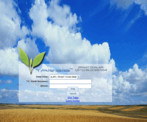 ziraatonline.com: Tarsis - Ziraat Odası Çiftçi Bilgi Sistemi
Ziraat Odası Çiftçi Bilgi Sistemi