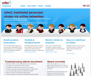 refer2.nl: Totaaloplossing voor referral recruitment - Refer2
Complete dienstverlening rond referral recruitment programma