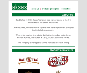 aksesnet.com: Akses Transindo - Distributor of Consumer Products
Akses Transindo - Distributor of Consumer Products