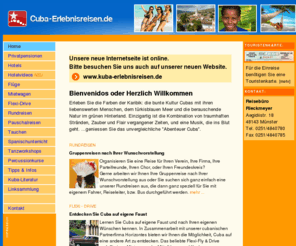 cuba-erlebnisreisen.de: Cuba
Kubareisen - Privatpensionen auf Cuba, guenstige Fluege nach Cuba, Hotels auf Cuba, Mietwagen, alles rund um Cuba