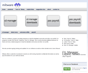 mitware.com: Home Health Software | CDS Payroll
Mitware provides home health software and CDS Payroll solutions for independent living centers across the United States