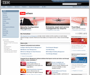 racfsecurity.com: IBM Tivoli - Integrated Service Management software
IBM Tivoli provides Integrated Service Management software to help manage business value of your IT infrastructure. We provide smarter solutions to design, build & manage a dynamic infrastructure to help improve service, reduce cost & manage risk.