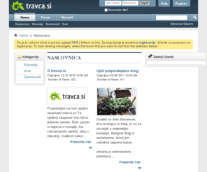 travca.si: travca.si - Naslovnica
vBulletin 4.0 Publishing Suite with CMS