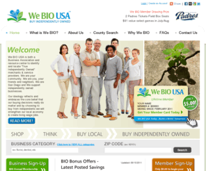 webiousa.com: We BIO USA - Buy Independently Owned. Advocates For Independently Owned Businesses.
We BIO USA - Buy Independently Owned. Advocates For Independently Owned Businesses in San Diego.
