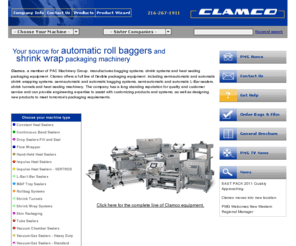 clamcocorp.com: Clamco: Packaging Equipment
Clamco thermal impulse heat sealers and Spare Parts are known for their rugged construction and ability to produce uniform consistent air-tight/water-tight seals in most Thermoplastic films, laminates, synthetics and foams. Contact us - the original manufacturer - for your Clamco Spare Parts