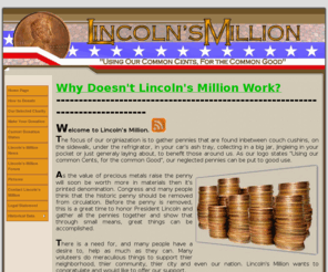 lincolnsmillion.org: Lincoln's Million
Lincoln's Million Home Page