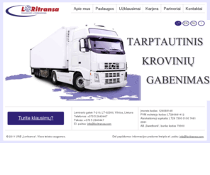 loritransa.com: Apie mus
Tarptautiniai kroviniu gabenimai,kroviniu pervezimas