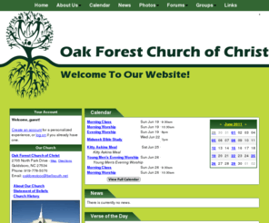 oakforestchurchofchrist.org: Oak Forest Church of Christ - Welcome To Our Website! - Goldsboro, NC
Oak Forest Church of Christ - Goldsboro, NC