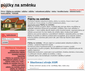 pujckanasmenku.cz: Půjčky na směnku - půjčky na směnku
Půjčky na směnku - půjčky, směnky, nebankovní půjčky na směnku, půjčky online, půjčky na směnku ihned