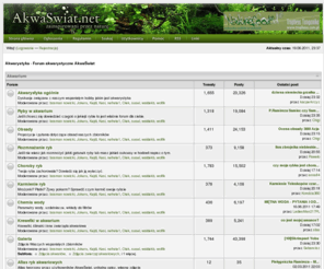 akwaswiat.net: Akwarystyka - Forum akwarystyczne AkwaŚwiat
Forum akwarystyczne AkwaŚwiat, akwarystyka słodkowodna i morska, opisy i zdjęcia zbiorników, porady akwarystów, artykuły, wymiana doświadczeń