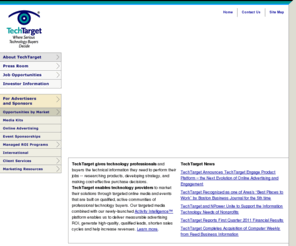 bitpipe.net: TechTarget, Where Serious Technology Buyers Decide
TechTarget (NASDAQ: TTGT) is the leading global technology media company with targeted technology-specific websites, millions of registered members, and dozens of invitation-only events.