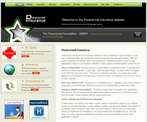 paranormalinsurance.com: Paranormal Insurance - Insurance Cover for the Paranormal
Paranormal Insurance.