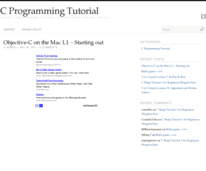 cprogrammingtutorial.info: C Programming Tutorial
Get the latest C Programming Tutorial and explore C Programming source code, tips and tricks.