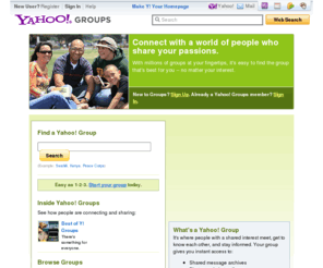 egruops.com: Yahoo! Groups - Join or create groups, clubs, forums & communities
Yahoo! Groups offers free mailing lists, photo & file sharing, group calendars and more. Discuss hot topics, share interests, join online communities.