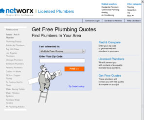 plumbingnetworks.com: Licensed Plumbers - Plumbing Contractors - Free Plumber Quotes - Plumbing Networks.com
plumbing Contractors in Your Area - Free Estimates from plumbers available. All registered plumbing companies are licensed and insured. Get professional plumbing services at Plumbing Networks.com