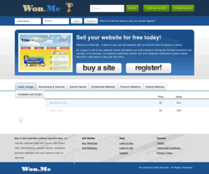 won.me: Won.me - Marketplace
Sell your websites and domain names at Sitebrokers.info