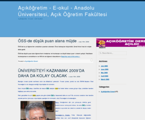 aofsite.com: Açıköğretim - E-okul - Anadolu Üniversitesi, Açık Öğretim Fakültesi
