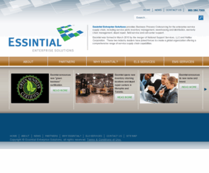 nss-na.com: Business process outsourcing for the service supply chain
Essintial Enterprise Solutions provides business process outsourcing solutions for the enterprise service supply chain.