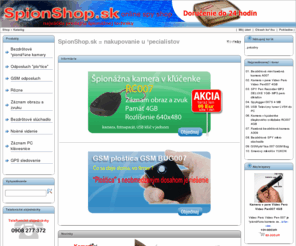 terabit.sk: Špionážna technika SpionShop.sk online SPY Shop
Spionazna technika,Spy Shop,Online Spy Shop,Spionshop,slovensko,špión ,spion,sledovanie,kamera,kamery,bezdrotove kamery, bezdrotova kamera,Spy Shop,Online Spy Shop,Spionshop,slovensko,špión,spy,špionáž,sledovanie,A007,nočné videnie,ploštice,ploštica,bug,mikrofón,mikrofon