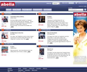 abella.ch: abella - Musik - Schlager - Volksmusik - Fanartikel - Ideenwelt
Abella - Online-Store für Musik, Fanartikel, Fashion, Tickets, Angebote, Aktionen