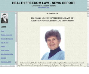 healthfreedomlaw.net: HEALTHFREEDOMLAW Alternative Medicine, Carlos Negrete
