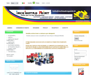 inchiostropoint.info: Vendita cartucce - Inchiostropoint Palermo , - Cartucce e toner per tutte le stampanti
Vendita cartucce - Inchiostropoint Palermo  - ACCESSORI, CUSTODIE E BORSE, CARTA, CARTUCCE INKJET COMPATIBILI, CARTUCCE RICARICABILI, KIT RICARICA INKJET, TONER LASER COMPATIBILI, TTR PER FAX, toner,vendita toner,vendita cartucce,epson,samsung,brother