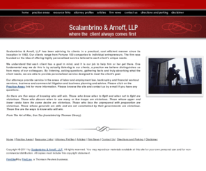 sacounsel.com: Employment Bankruptcy Creditors Business Reorganization Attorneys Scalambrino and Arnoff, Chicago, Illinois Lawyers Discrimination
Chicago, Illinois, Scalambrino & Arnoff, LLP concentrates in labor and employment bankruptcy financial workouts business commercial litigation business planning advice.