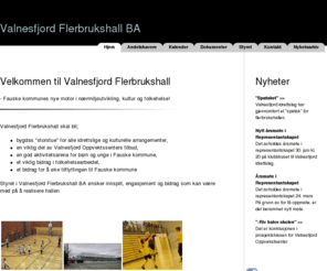 valnesfjordhallen.no: Velkommen til Valnesfjord Flerbrukshall
