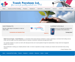 transitfuel.com: Fuel
HOGG Fuel and Supply - Transit Petroleum, is an Ontario based petroleum distribution company specializing in commercial fleet fuelling services (FMS), bulk fuel supply, and home heating solutions for industrial, commercial, institutional and agricultural clients.
