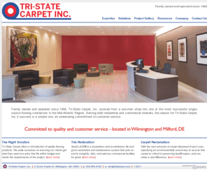 tristatefloor.com: Tri-State Carpet, Inc. | Welcome
Over the course of its thirty-six year history, Tri-State Carpet, Inc. has evolved from a one-man operation into the most successful single source flooring contractor in the region. Founded by Jack Hicken in 1969, Tri-State Carpet provides flooring solutions to the corporate, educational, institutional, residential, hospitality, and retail markets with a commitment to quality and customer service unrivaled by our competitors.