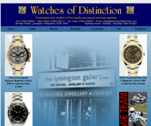 watchesofdistinction.com: Watches Of Distinction
Watches Of Distinction specialise in sourcing and retailing new, pre-owned, rare and prestigious wrist watches from the worlds leading manufacturers including Rolex, Franck Muller, Cartier, Breitling to name but a few.