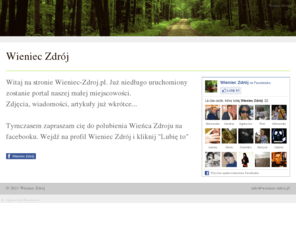 wienieczdroj.com: Wieniec Zdrój - wieniec-zdroj.pl
Strona naszej pięknej małej miejscowości. Zapraszam serdecznie