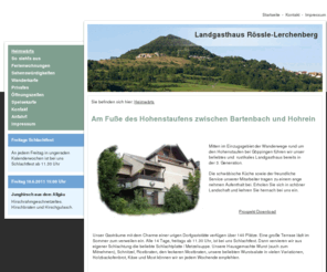roessle-lerchenberg.com: Heimwärts - Landgasthaus Rössle-Lerchenberg
Landgasthaus Rössle-Lerchenberg
