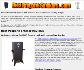 bestpropanesmokers.com: Best Propane Smokers - Propane Smoker Reviews - Outdoor Leisure, Bradley, Brinkmann
Cook full flavor smoked BBQ with the best propane smokers. Read these propane smoker reviews.