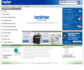 brothermobilesolutions.net: Brother International - At your side for all your Fax, Printer, MFC, Ptouch,
        Label printer, Sewing - Embroidery needs.
Welcome to Brother USA - Your source for Brother product information. Brother offers a complete line of Printer, Fax, MFC, P-touch and Sewing supplies and accessories.