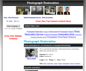 francestownprofiles.com: Photograph Restoration Videos About Photograph Restoration  - Watch Free Photograph Restoration Videos
Do U skaDoogle? - The most powerful Multi-Lingual Tools on the Net. Get yours FREE!