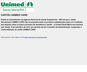 unimedsantamaria.com: ...::: : UNIMED SANTA MARIA  :: ...... ..
