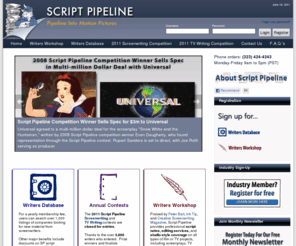 scriptpipeline.com: Script Pipeline : Home
screenwriting, screenwriting contest, Script Pipeline, Script Pimp