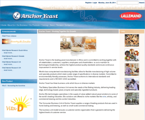anchoryeast.com: Anchor,Yeast, instant, baking, wine, active, dried, bakers, brewing >  Home
Anchor Yeast offers baking and brewing solutions,manufacturing bakers yeast,instant,active and brewing yeast,wine and distillers yeast as well as a range of bakery ingredients.