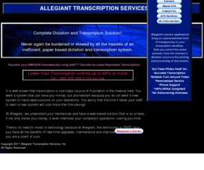 atmedx.com: ATS
The complete solution to dictation and transcription services.