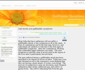 gallbladdersymptomsblog.com: Gallbladder Symptoms» gallbladder symptoms
Exploring natural approaches to removing gallbladder symptoms