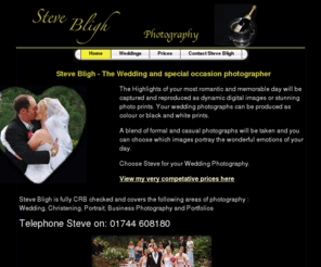 stevebligh.com: Steve Bligh photography, wedding and special occasion photography. Choose Steve for your Wedding Photographs
Steve Bligh photography, for wedding and special occasion photography in St.Helens