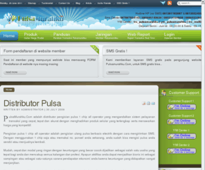 pulsamurahku.com: Distributor Pulsa
PulsaMurahku. Com adalah distributor pengisian pulsa 1 chip all operator yang mengandalkan sistem pelayanan transaksi yang cepat, tepat dan akurat dengan menghadirkan produk selular yang terlengkap se