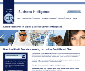 exportcredit.info: Company Credit Checks - Cedar Rose
Company Credit Reports and Investigative Due Diligence by Cedar Rose.