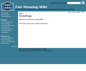 fairhousingwiki.org: The Fair Housing Wiki | Main / HomePage
