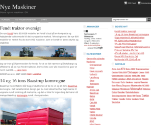 nyemaskiner.dk: NyeMaskiner.dk - Dansk information om maskiner og udstyr
Maskindata og tests på dansk. De sidste nyheder om maskiner for Entreprenør, Fritid, Landbrug, Have og park.